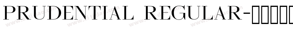 Prudential Regular字体转换